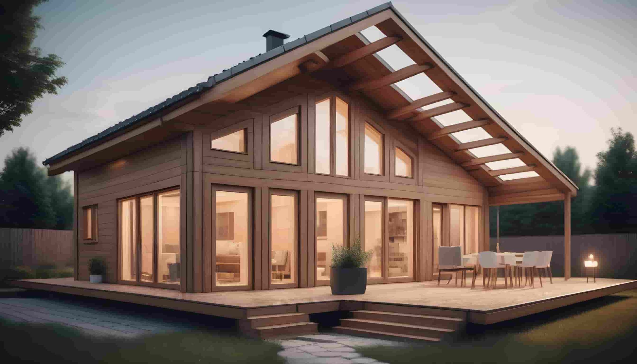 ساخت خانه ی چوبی